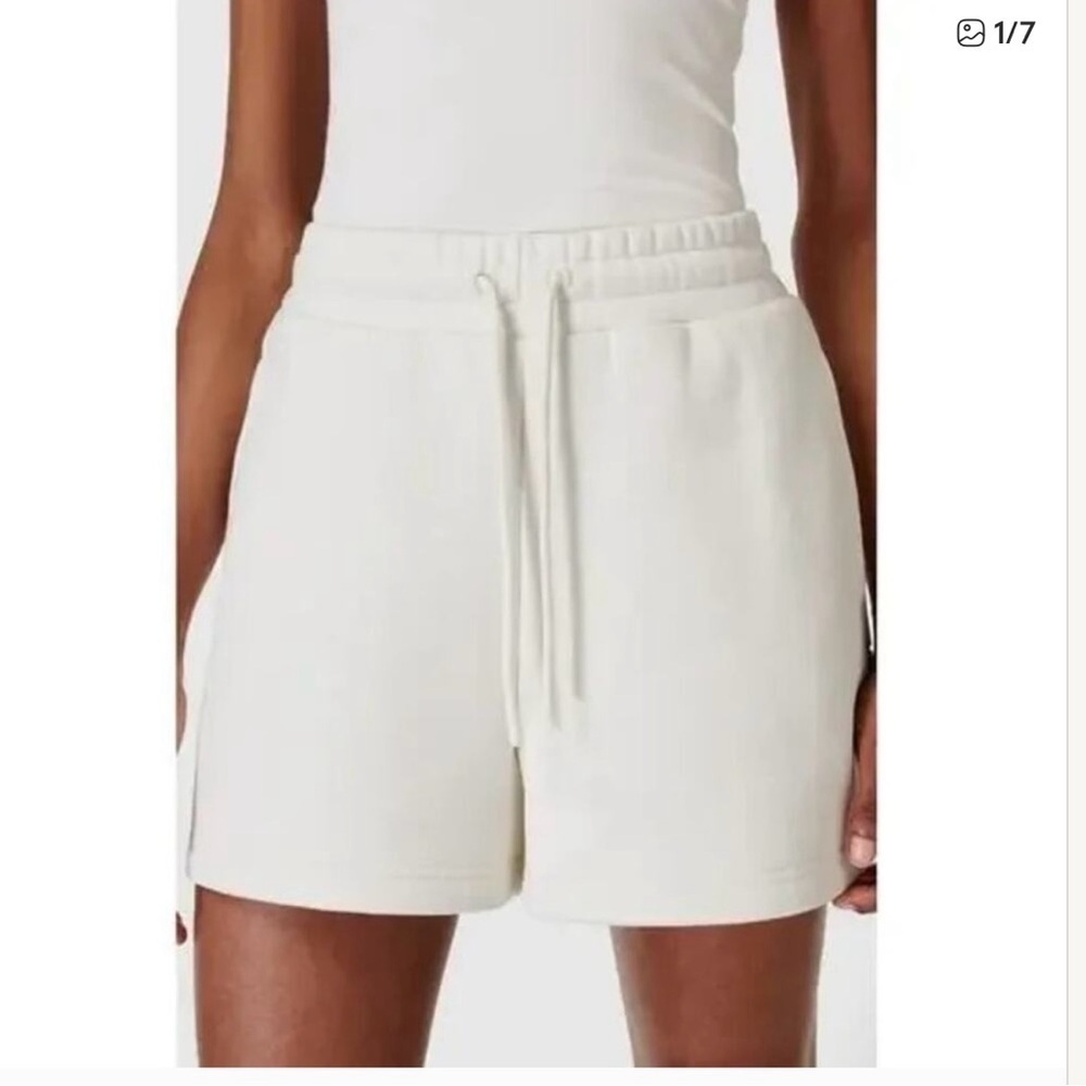 NWT Zara Women's White Drawstring Athletic Shorts A0371